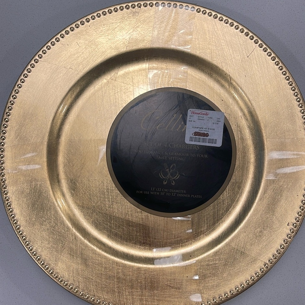 Gold Charger Plates